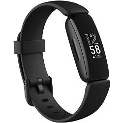 Fitbit Inspire 2 Gesundheits- & Fitness-Tracker mit einer 1-Jahres-Testversion Fitbit Premium, kontinuierlicher Herzfrequenzmessung & bis zu 10 Tagen Akkulaufzeit, Schwarz