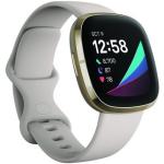 Weiße Elegante fitbit Smartwatches mit Smart Notifications mit Bluetooth mit Höhenmesser für Herren 