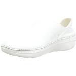 Reduzierte Weiße FitFlop Slip-on Sneaker ohne Verschluss aus Leder für Damen Größe 37 