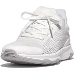 Reduzierte Weiße FitFlop Runde Slip-on Sneaker ohne Verschluss in Normalweite aus Textil 