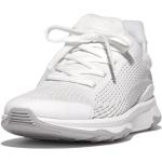 Reduzierte Weiße FitFlop Runde Low Sneaker ohne Verschluss in Normalweite aus Textil für Damen 