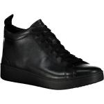 Schwarze FitFlop High Top Sneaker & Sneaker Boots mit Reißverschluss aus Leder leicht für Damen Größe 43 