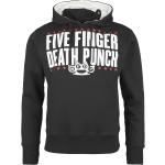 Schwarze Five Finger Death Punch Herrenhoodies & Herrenkapuzenpullover mit Kapuze Größe XL für Festivals 