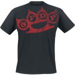 Schwarze Five Finger Death Punch Rundhals-Ausschnitt T-Shirts für Herren Größe S für Festivals 