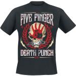 Five Finger Death Punch T-Shirt - Laurel Emblem V1 - S bis XXL - für Männer - Größe XXL - schwarz - Lizenziertes Merchandise