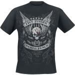 Schwarze Five Finger Death Punch Rundhals-Ausschnitt T-Shirts für Herren Größe 5 XL für Festivals 