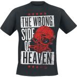 Schwarze Halblangärmelige Five Finger Death Punch Rundhals-Ausschnitt T-Shirts für Herren Größe S für Festivals 