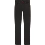 Schwarze Elegante Pierre Cardin Deauville 5-Pocket Jeans mit Nieten aus Wolle für Herren Weite 33, Länge 34 