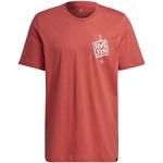 Rote adidas Five Ten Katzen-Shirts mit Katzenmotiv für Herren Größe S 