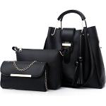 Schwarze Elegante Handtaschensets für Damen Klein 