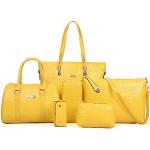 Gelbe Handtaschen Sets aus Kunstleder für Damen klein 