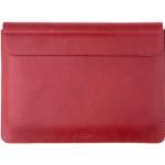 Rote Elegante Macbook Taschen aus Leder für Herren 