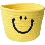 Gelbe Emoji Smiley Regalkörbe & Schubladenkörbe 12 cm stapelbar 