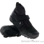 Reduzierte Schwarze fizik MTB Schuhe mit Reißverschluss aus Nylon atmungsaktiv für Herren Größe 45 für den für den Winter 