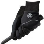 Schwarze Strick-Handschuhe für Herren Größe S 