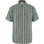 Grüne Kurzärmelige Fjällräven Abisko Nachhaltige Shirts mit Tasche aus Lyocell für Herren Größe S 