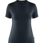 Marineblaue Fjällräven Abisko Nachhaltige T-Shirts aus Jersey für Damen Größe L 