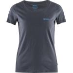 Marineblaue Fjällräven Nachhaltige T-Shirts für Damen Größe S 