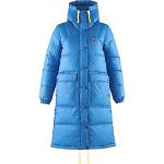 Reduzierte Blaue Fjällräven Down Nachhaltige Jacken mit Fellkapuze mit Kapuze für Damen Größe S für den für den Winter 
