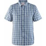 Blaue Kurzärmelige Fjällräven Abisko Nachhaltige Shirts mit Tasche aus Lyocell für Herren Größe XXL 