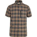 Braune Kurzärmelige Fjällräven Abisko Nachhaltige Shirts mit Tasche mit Reißverschluss für Herren Größe M für den für den Sommer 