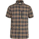 Braune Kurzärmelige Shirts mit Tasche mit Reißverschluss aus Polyamid für Herren Größe M für den für den Sommer 
