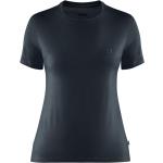 Blaue Fjällräven Abisko Nachhaltige T-Shirts für Damen Größe L 