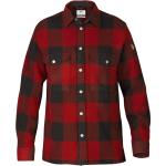 Rote Langärmelige Fjällräven Canada Nachhaltige Shirts mit Tasche für Herren Größe XXL 