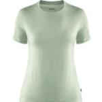 Grüne Kurzärmelige Fjällräven Abisko Nachhaltige T-Shirts für Damen Größe XL 