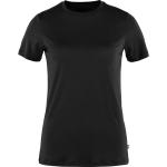 Reduzierte Schwarze Fjällräven Abisko Nachhaltige T-Shirts für Damen Größe L 