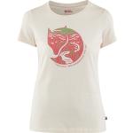 Weiße Fjällräven Nachhaltige T-Shirts mit Fuchs-Motiv für Damen Übergrößen 