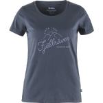 Reduzierte Blaue Fjällräven Nachhaltige T-Shirts für Damen Größe XXS 