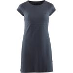 Blaue Kurzärmelige Fjällräven High Coast Nachhaltige Kleider A-Linie für Damen 