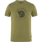 Grüne Kurzärmelige Fjällräven Nachhaltige Rundhals-Ausschnitt T-Shirts für Herren Größe M 
