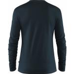 Marineblaue Fjällräven Singi Nachhaltige Henleykragen Henley-Shirts für Damen Größe XL 