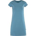 Blaue Fjällräven High Coast Bio Mini Nachhaltige Sommerkleider aus Jersey für Damen Größe XL für den für den Sommer 