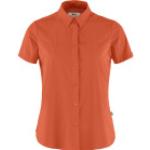 Reduzierte Rote Kurzärmelige Fjällräven High Coast Nachhaltige T-Shirts aus Polyamid für Damen Größe M für den für den Sommer 