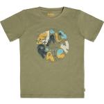 Olivgrüne Printed Shirts für Kinder & Druck-Shirts für Kinder Größe 134 