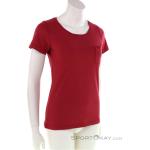 Reduzierte Rote Fjällräven Övik Nachhaltige Shirts mit Tasche aus Baumwolle für Damen Größe XS für den für den Sommer 