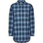 Blaue Fjällräven Bio Nachhaltige Shirts mit Tasche mit Knopf aus Flanell für Herren Größe XL 