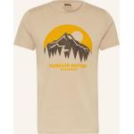 Hellbraune Fjällräven Nachhaltige T-Shirts aus Baumwolle für Herren Größe XL 