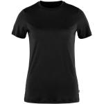 Reduzierte Schwarze Langärmelige Fjällräven Abisko Nachhaltige T-Shirts für Damen Größe XL 