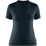 Blaue Langärmelige Fjällräven Abisko Nachhaltige T-Shirts für Damen Größe XS 