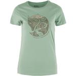Reduzierte Grüne Langärmelige Fjällräven Nachhaltige T-Shirts aus Baumwolle für Damen Größe XL 