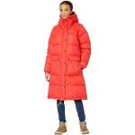 Reduzierte Rote Fjällräven Down Nachhaltige Jacken mit Fellkapuze mit Kapuze für Damen Größe XL für den für den Winter 