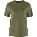 Reduzierte Olivgrüne Langärmelige Fjällräven Nachhaltige T-Shirts aus Hanffaser für Damen Größe S 