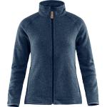 Marineblaue Damenhoodies & Damenkapuzenpullover mit Reißverschluss aus Fleece mit Kapuze Größe M für den für den Herbst 