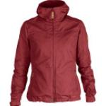Reduzierte Rote Fjällräven Stina Nachhaltige Wachsjacken mit Reißverschluss mit Kapuze für Damen Größe XS 