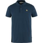 Marineblaue Streetwear Kurzärmelige Fjällräven Övik Nachhaltige Kurzarm-Poloshirts mit Knopf für Herren Größe M für den für den Sommer 