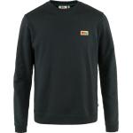 Schwarze Streetwear Langärmelige Fjällräven Nachhaltige Rundhals-Ausschnitt Herrensweatshirts Größe M 